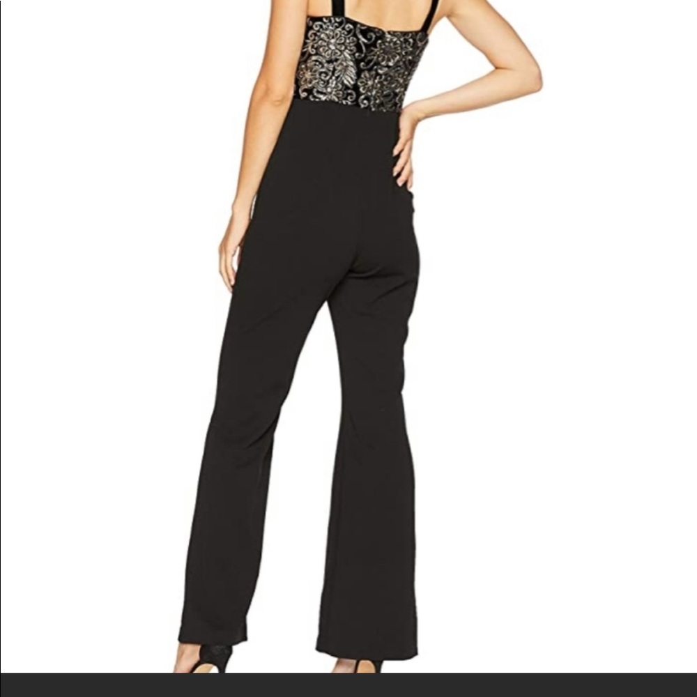 Adrianna Papell Halter Sequin Top Jumpsuit - Picture 2 of 3